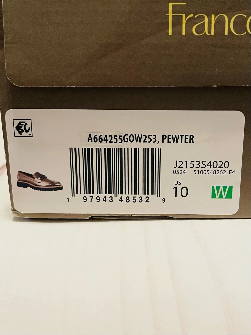Franco Sarto Pewter Colette Bit Loafers 10W